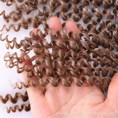 Synthetic Wholesale 30 Inch Highlighted Daniella Short Curly 40 Inch Ladies Water Weave With Closure Products For Quick Weaves